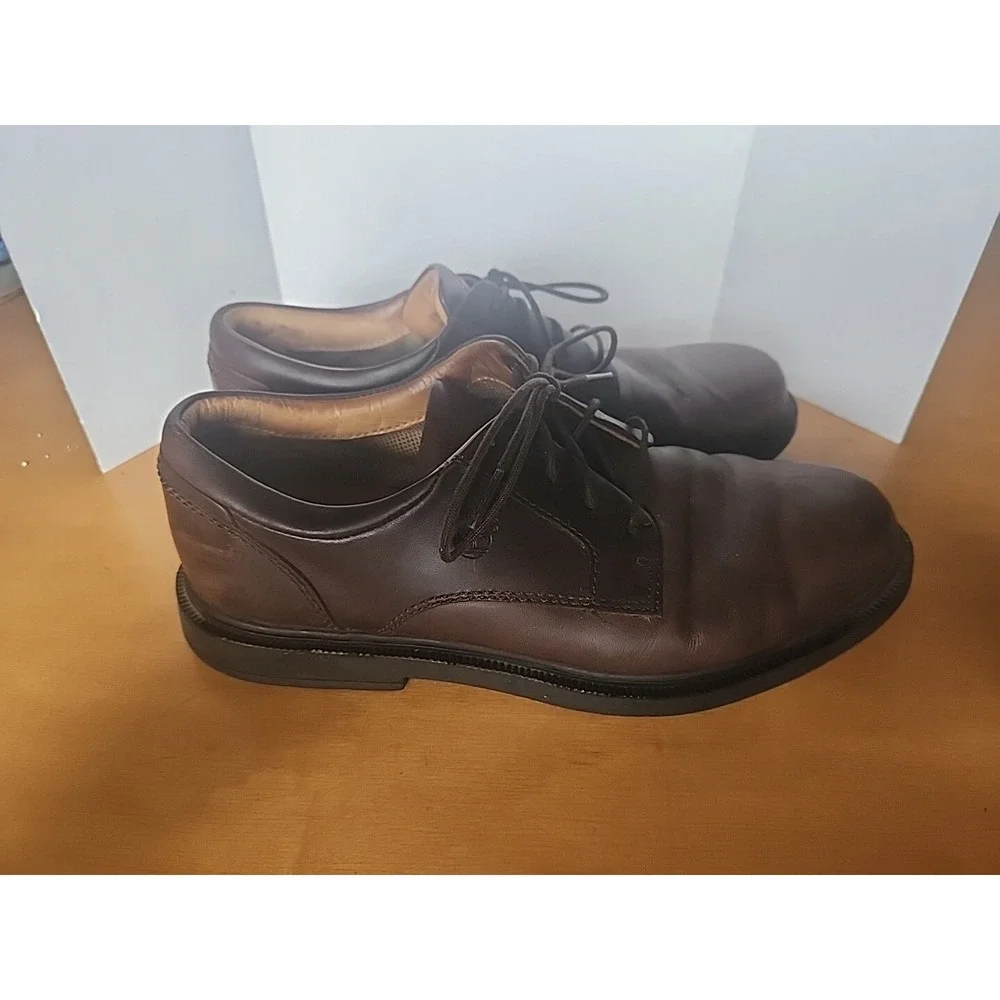 Timberland Stormbucks Men's 8.5 Brown Nubuck Leather Waterproof Oxford Shoes‎
